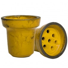 Чаша глиняная Splash Glaze Yellow