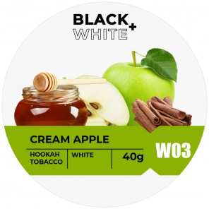Табак Black & White W03 Cream Apple (Яблоко Корица Мед) - 40 грамм