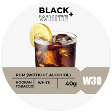 Табак Black & White W30 Rum (Безалкогольный Ром) - 40 грамм