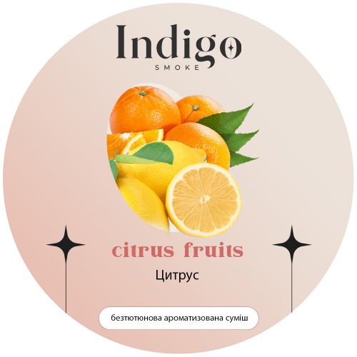 Бестабачная Смесь Indigo Citrus Fruits (Цитрус Мята) - 100 грамм