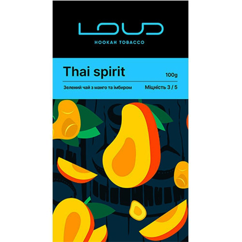 Табак Loud Thai Spirit (Зеленый Чай Манго Имбирь) - 100 грамм
