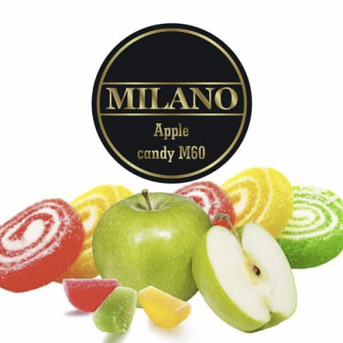 Табак для кальяна Milano Apple Candy M60 (Карамельное Яблоко) 100 грамм
