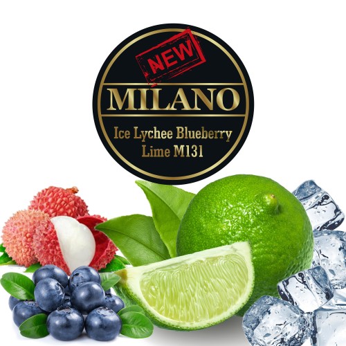 Табак Milano Ice Lychee Blueberry Lime M131 (Лёд Личи Черника Лайм) - 50 грамм