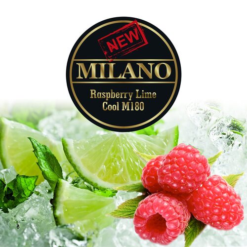 Табак Milano Raspberry Lime Cool M180 (Малина Лайм Лед) - 50 грамм