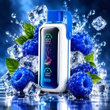 Синяя Малина Лед (Bluerazz Ice) Vozol Star 20000 тяг