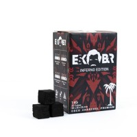 Уголь кокосовый Escobar (Эскобар) 1кг (72 шт) в коробке