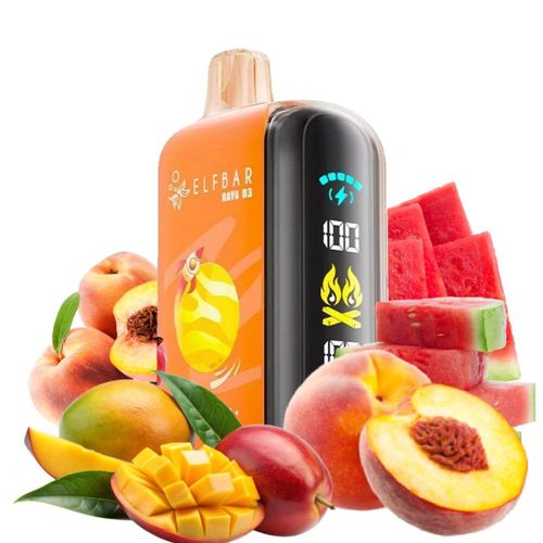 Mango Peach Watermelon (Манго Персик Вотермэлон) - 25000 тяг Raya D3 Mango Peach Watermelon (Манго Персик Вотермэлон) - 25000 тяг Raya D3