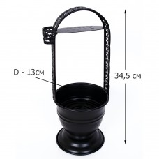 Корзина для угля Lex Deluxe Black Mini
