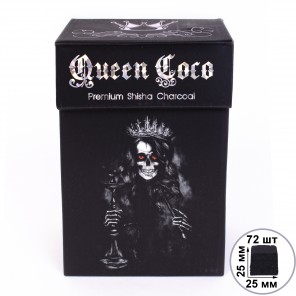 Уголь кокосовый Queen Coco 1кг (72 шт)