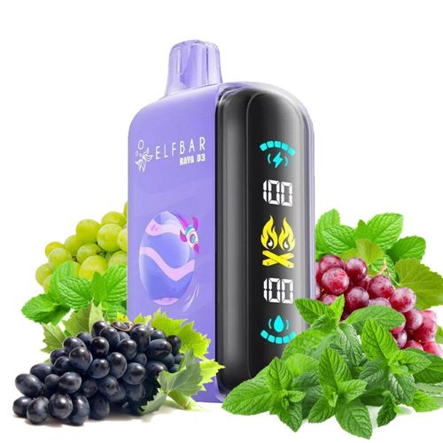 Grape Mint (Виноград Мята) - 25000 тяг Ray D3 Grape Mint (Виноград Мята) - 25000 тяг Ray D3