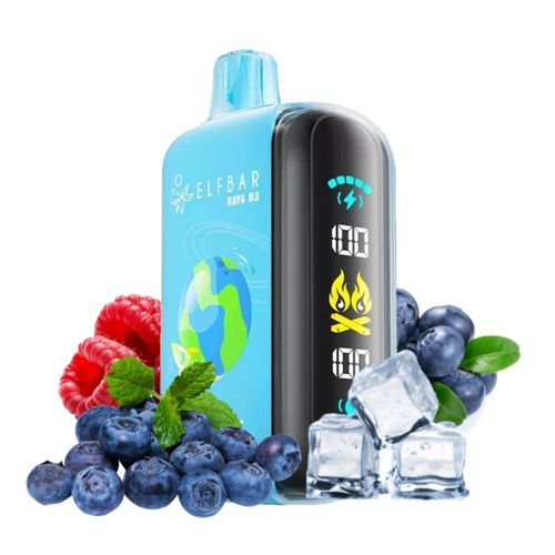 Blue Razz Ice (Синий Малиновый Лёд) – 25000 тяг Ray D3 Blue Razz Ice (Синий Малиновый Лёд) – 25000 тяг Ray D3