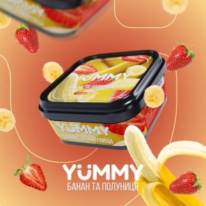 Табак Yummy Банан Клубника - 250 грамм