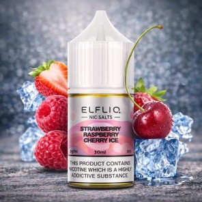 Жидкость Elf Liq Strawberry Raspberry Cherry Ice (Клубника Малина Вишня Лед) 30 мл 50 мг