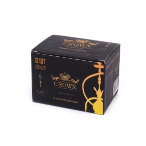 Уголь кокосовый Crown (12шт) 
