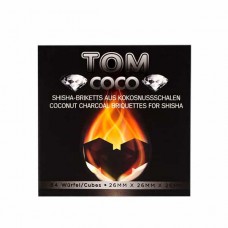 Уголь кокосовый Tom Cococha Diamond 1 кг (64 шт)
